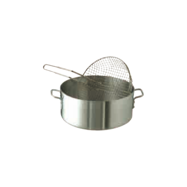 TA - Aluminum French Fryer Pot Basket and Cover Set