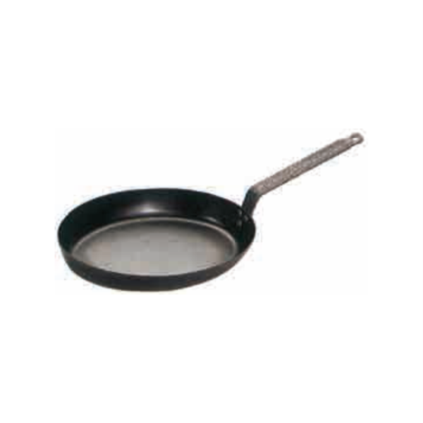 TA - Black Steel Oval Frying Pan Extra Heavy