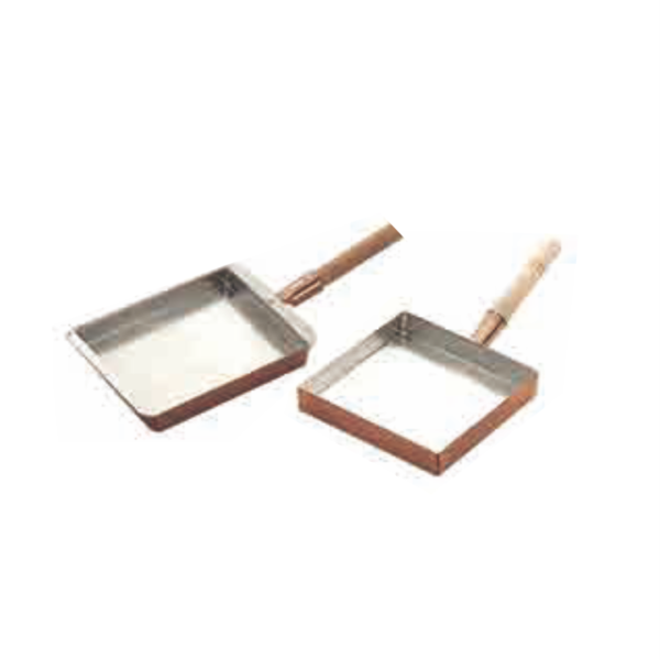 TA - Copper Frying Pan with Wooden Handle