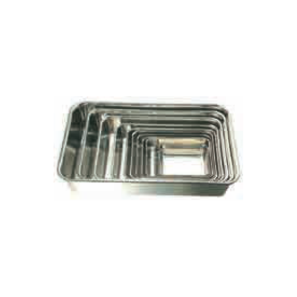 TA - Stainless Steel Rectangular Pan Rolled Edge