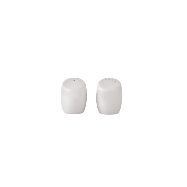 Luzerne - Whiteware Evolution Condiment Salt Shaker & Pepper Shaker 3