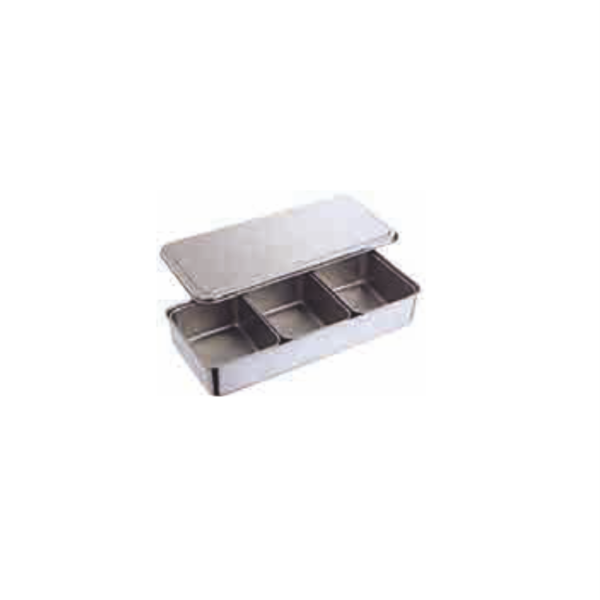 TA - S/S Condiment Va with 3 Insert Vat