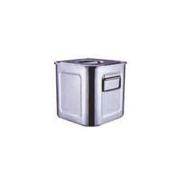TA - S/S Square Kitchen Pot with Cover Drop Handle