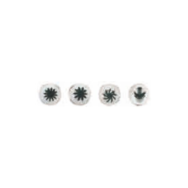 TA - Set of Assorted S/S Large Size Fancy Pastry Tube