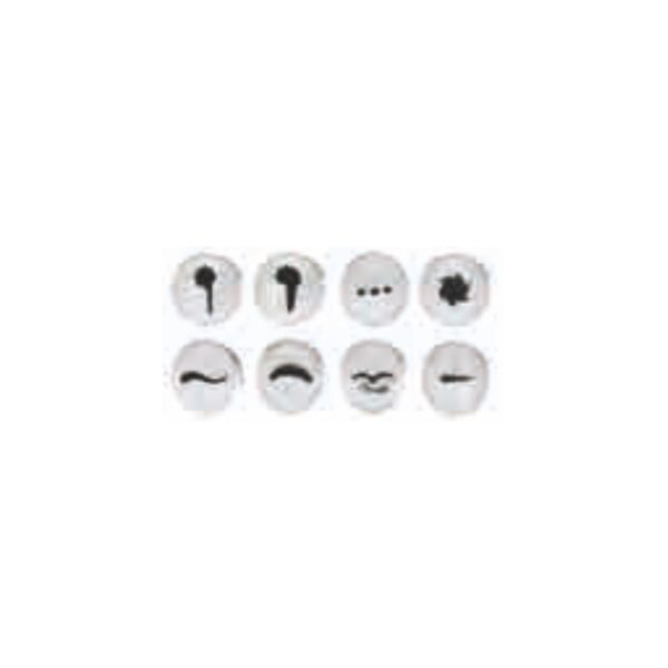 TA - Set of Assorted S/S Small Fancy Pastry Tube