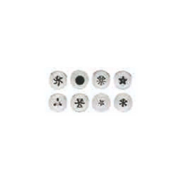TA - Set of Assorted S/S Small Fancy Pastry Tube
