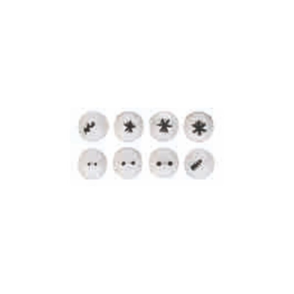 TA - Set of Assorted S/S Small Fancy Pastry Tube