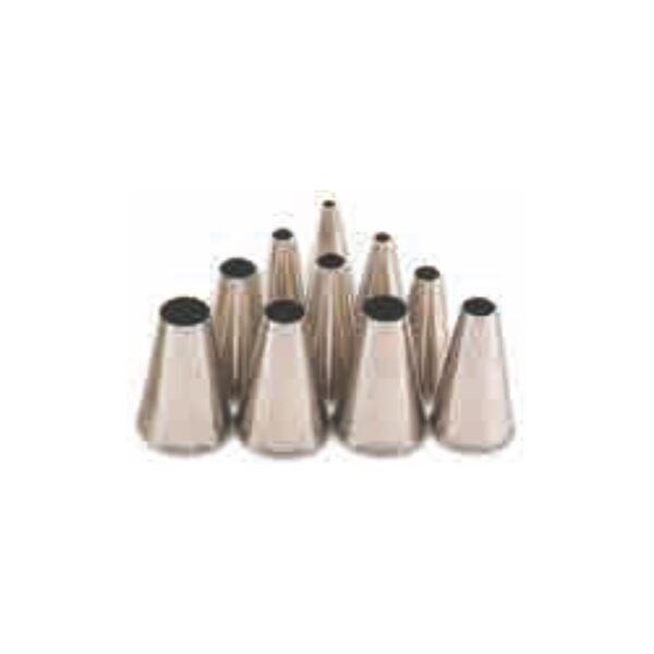 TA - Set of Stainless Steel Pastry Tube Plain
