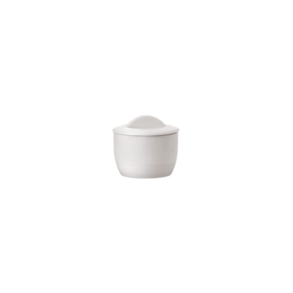 Luzerne - Whiteware Lines Condiment Sugar Holder