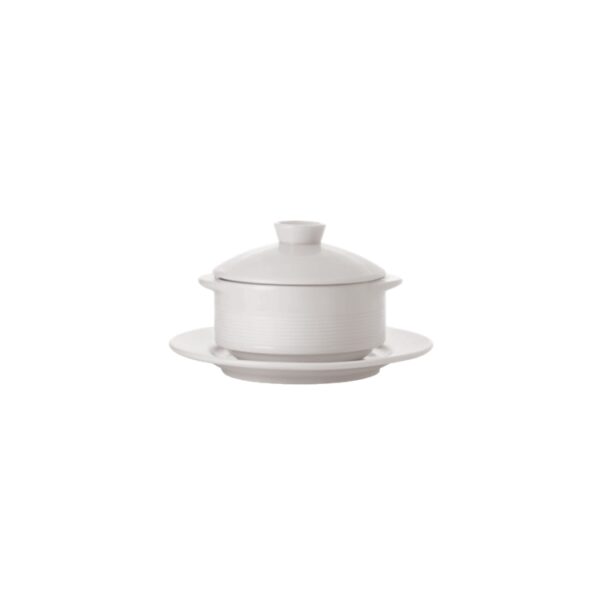 Luzerne - Whiteware Lines Soup Cup