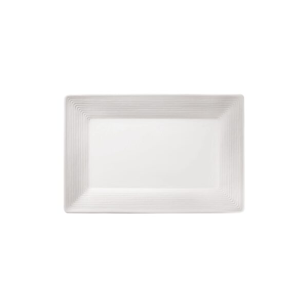 Luzerne - Whiteware Lines Rectangular Plate