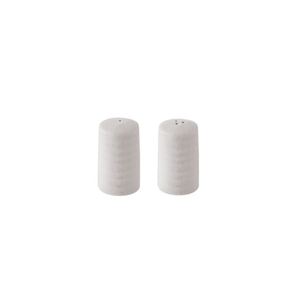 Luzerne - Whiteware Song Condiment Salt Shaker & Pepper Shaker