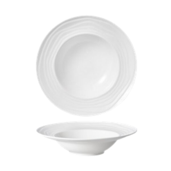 Luzerne - Whiteware Summit Round Rim Soup Plate